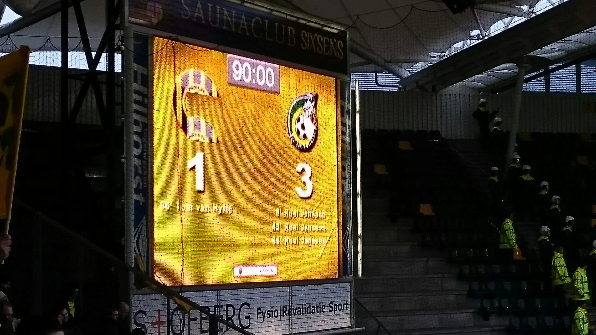 Opstelling tegen Roda JC